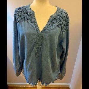 Bandolino denim tunic, size L